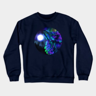 Howling wolf spirit Crewneck Sweatshirt